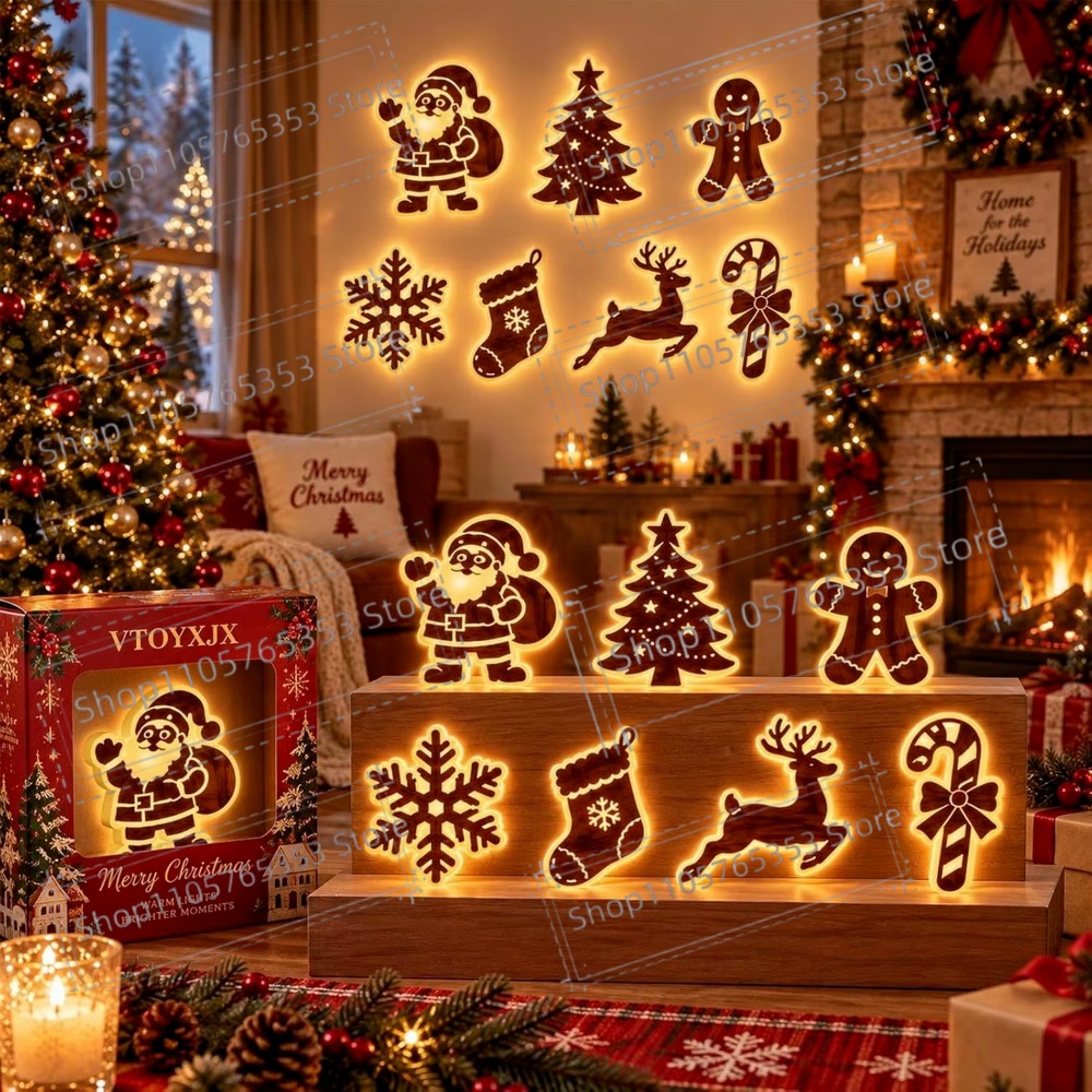 Up Lighting Decor - 2027 Reindeer Glow Christmas Decor LED