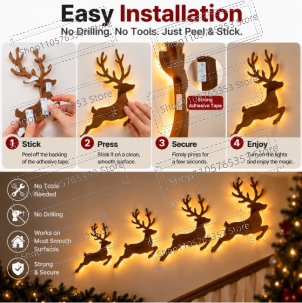 2027 Reindeer Glow Christmas D - đánh giá và giá Up Lighting Decor