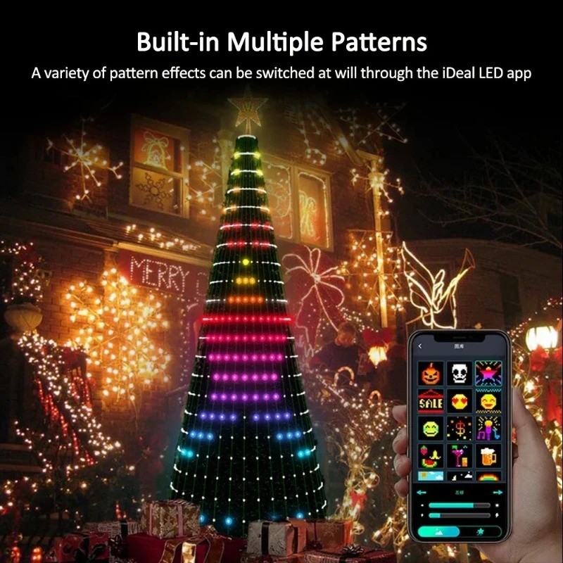 Smart RGB Christmas Tree Toppe - đánh giá và giá Lighting Christmas Decor