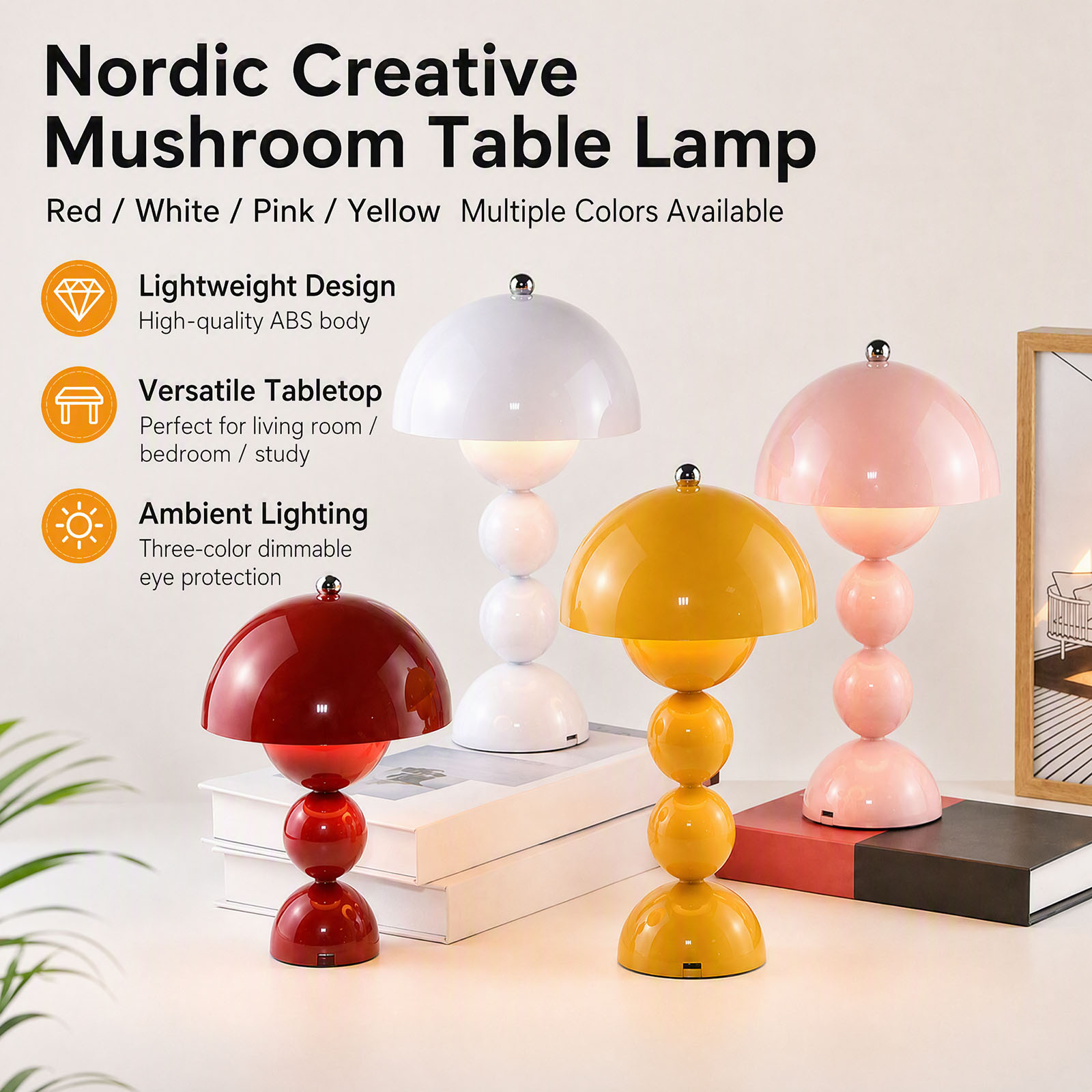 Mushroom Flower Bud Table Lamp - đánh giá và giá Decor Lighting Lamps