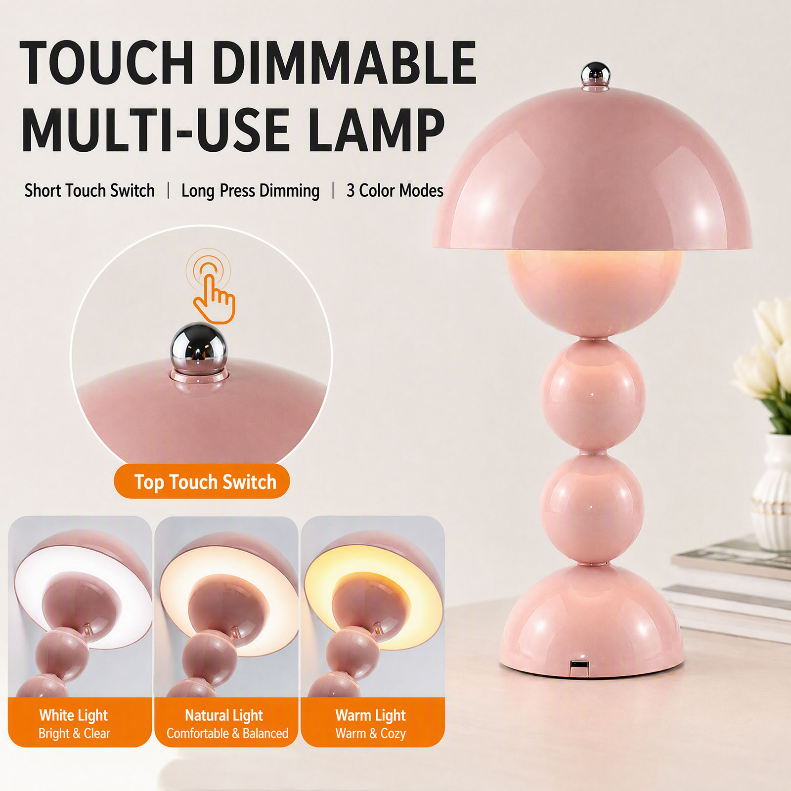 USB Mushroom Bud LED Table Lam - đánh giá và giá Decor Lighting Lamps